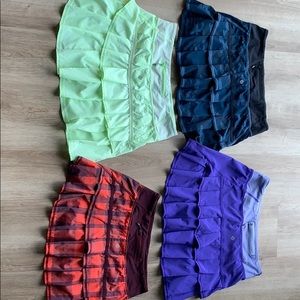 4 lululemon skirts